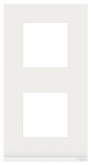 Рамка 2-пост. цвет белый стекло вертикальная, IP21 Unica NEW SE