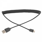 USB кабель microUSB универсальный шнур витой 1,5м черный REXANT (1/10/200)