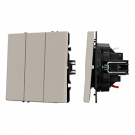 ARL NOBE Выключатель 3 кл софт-тач кашемир SWT-MK03-SFPL-CA (250V, 10A) (Arlight, -)