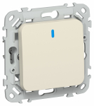 Выключатель 1кл с подсв с/у сливочный механизм ВС11-1-1-ФлСл FLITE IEK (1/100)