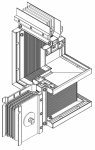 Секция Z лев. вверх 1250А Cu 3L+N+1/2PE IP55 тран. IEK