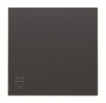 Центральная плата (накладка) пластик черный матовая IP20 ABB Sky
