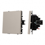 Механизм звонкового выключателя SWT-NOBE-MKR1-SFPL-CA (230V, 10A) (Arlight, Кашемир)