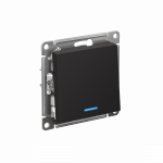 Выключатель 1кл прох с подсв с/у карбон механизм AtlasDesign Systeme Electric (5)