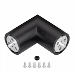 Соединитель профиля ROUND-D36-360-90 BLACK (Arlight, Алюминий)