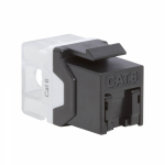 Гнездо (jack) RJ45 8(8) Cat 6 для круглого кабеля, черный DKC (ДКС)