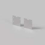 Комплект заглушек (для профиля 35×35) 2 шт., ALM-35-S-EC