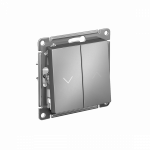 Выключатель управления жалюзи 2кл сталь AtlasDesign Systeme Electric (1/5)