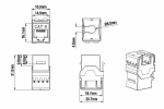 Hyperline KJ9-8P8C-C6-90-WH Вставка Keystone Jack RJ-45(8P8C), категория 6, белая