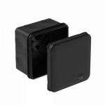 MultiBox Коробка распределительная с мембранными вводами IP66 70х70х42 Черная (со стикером)