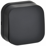 GLORY Выключ. 1-кл. о/у 10А ВС20-1-0-ХЧм черн. м. IEK