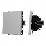 Механизм выключателя одноклавишный проходной SWT-NOBE-MKP1-SFPL-IS (230V, 10A) (Arlight, Никель)