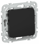 Переключатель 1кл промеж с/у черный механизм ВС71-1-0-ФлЧ  FLITE IEK (1/100)