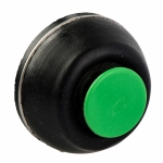 Фронтальная часть нажимной кнопки высок., 1 упр. элемент цвет зеленый с круг. линзой, без фиксации, SE