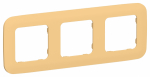 FLITE Рамка 3-мест. РУ-3-А-ФлЗ зол.IEK