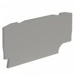 Торцевой изолятор, защелкивающ-ся 1.5мм цвет серый DKC (ДКС)