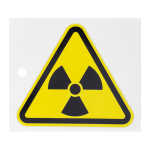 Наклейка информационный знак "Радиация" 100x100 мм, 2 шт/уп REXANT