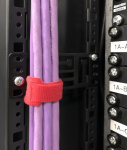Hyperline PMR-1U-TM-RAL9005 Кронштейн 1U, Т-пазы + крепеж типа "монетка", цвет черный RAL9005 (8 шт. в комплекте)