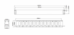 Hyperline CM-1U-D53-PL-COV Кабельный организатор пластиковый с крышкой, глубина 53 мм, 19", 1U