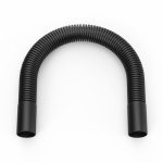 Поворот гибкий гофрированный универсальный чёрный d32 мм (5шт/60шт уп/кор) Промрукав