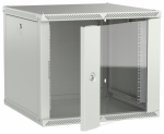 ITK LINEA W Шкаф 9U 600х600мм дверь стекло серый 2.0