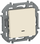 Перекл. 1кл подсв 6L 10АХ б/к 6736611 сл. к. INSPIRIA IEK