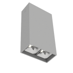 Светодиодный светильник VARTON DL-Box Reflect Multi 1x2 накладной 5 Вт 3000 К 80х40х150 мм RAL7045 серый муар 24°