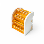 Шина на DIN-рейку в корпусе (кросс-модуль) 4х7 Промрукав