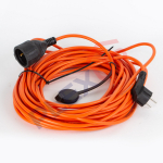 Силовой удлинитель  в бухте 1 р-ка ПВС 3х1мм2 10А 2200Вт 20м c/з IP44 PLEXUP
