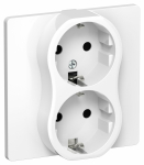 FLITE Роз. 2-я с з/к без з/ш 16А РС12-0-К-ФлБ бел. IEK