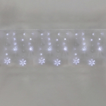 Гирлянда Баxрома со снежинками 2,4x0,9м, 150LED, белый, с контроллером 8 режимов, 230В NEON-NIGHT