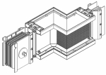 Секция Z прав. н/2 630А Al 3L+N+PER IP55 тран. IEK