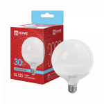 Лампа светодиодная LED-GL125-VC 30Вт 230В Е27 6500К 3000Лм 125мм IN HOME