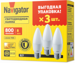 Лампа Navigator 95 322 NLL-C37-8-230-2.7K-E27-FR-PACK3