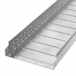 Лоток перфорированный Профи INOX (AISI 304) 400х100х6000 (1,0 мм) (12 м/уп) Промрукав