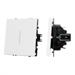 ARL NOBE Выключатель 1 кл подсветка софт-тач белый кварц SWT-MK01-SFPL-L-WH (250V, 10A) (Arlight, -)