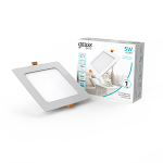 Светильник Gauss Basic Downlight квадрат 5W 400lm 4000K 170-260V IP20 95*26 белый LED 1/100