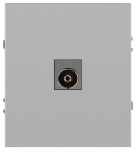 Розетка ЭРА Arktik 16-3101-03 TV одиночная алюминий