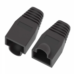 Колпачок защитный для коннекторов RJ45,  до 6 мм, чёрный
