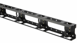Hyperline CMV-47U-ML Металлический вертикальный кабельный организатор с крышкой 47U, для шкафов TTC, TTC2, TSA, TSC шириной 800 мм, черный (RAL 9004)