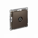 Розетка 1гн ТВ оконечная с/у мокко механизм AtlasDesign Systeme Electric