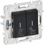 SKANDY Выключ. 2-кл. с инд. отел. 10А SK-V16Bl черн. IEK