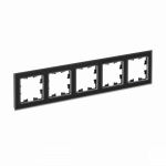 Рамка 5гн стекло черный матовое AtlasDesign Nature Systeme Electric (1/1)