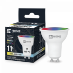 Лампа светодиодная LED-JCDRC-RGBW-SMART 11Вт 230В димм. GU10 3000-6500К 990Лм IN HOME