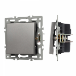 Механизм выключателя одноклавишный проходной SWT-MKP1-PL-GR (250V, 16A) (Arlight, -)
