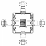 Взрывозащищенная клеммная коробка из полиэстераTBE-P-03-(6xCBC.2)-1xKAEPM2MHK-20(A)-1xKAEPM2MHK-20(B)-1xKAEPM2MHK-20(C)-1xKAEPM2MHK-20(D)1Ex e IIC Т5
