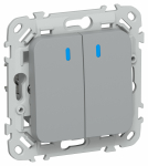 FLITE Выключ. 2-кл. с инд. 10А ВС12-1-1-ФлС сер. IEK