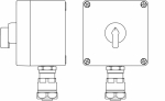 Ex пост управления из GRP; 1Ex d e IIC T5 Gb X IP66; Ex tb IIIB T95C DbX; Переключатель КВ 0-I ,2NO -1 шт.; B: ввод D8-13мм под небронированныйкабель