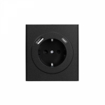 Розетка 1гн USB+tapeC шторки с/у антрацит механизм 5В/2,4А 5В/3А MIELE STRONG 16А KRANZ (1/80)