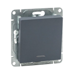 Механизм выключателя, одноклавишный, с подсветкой, графит Эпика EKF